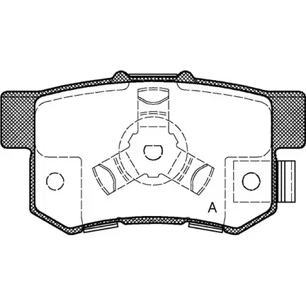Тормозные колодки, дисковые, комплект OPEN PARTS BPA0325.04 2769983 24 231 G9H8BS4