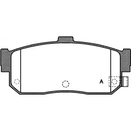 Тормозные колодки, дисковые, комплект OPEN PARTS BPA0366.22 PSTXDYZ 2770004 21 713