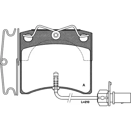 Тормозные колодки, дисковые, комплект OPEN PARTS 70VBQ 2770024 BPA0385.11 2163 5 изображение 0