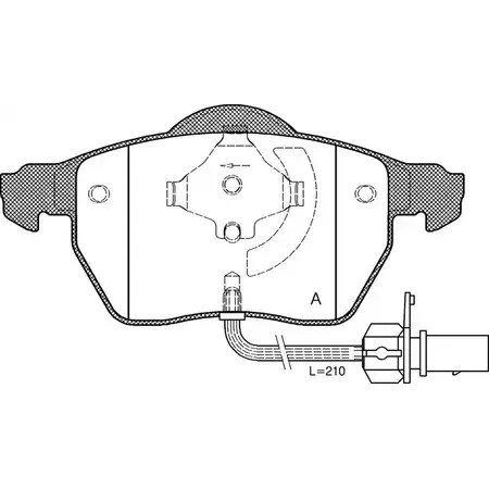 Тормозные колодки, дисковые, комплект OPEN PARTS 230 18 BPA0390.52 2770036 C8GKD изображение 0