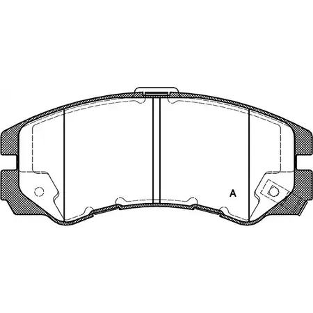Тормозные колодки, дисковые, комплект OPEN PARTS 2770060 BPA0425.22 R3YH7P 2184 5
