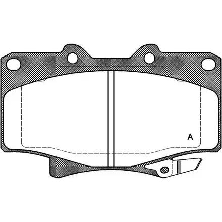 Тормозные колодки, дисковые, комплект OPEN PARTS 8RCU96I 21 775 BPA0429.04 2770064