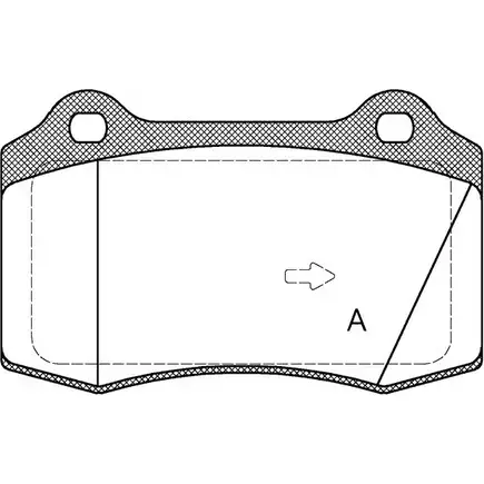 Тормозные колодки, дисковые, комплект OPEN PARTS 213 81 BPA0434.55 SVZ5I6 2770078