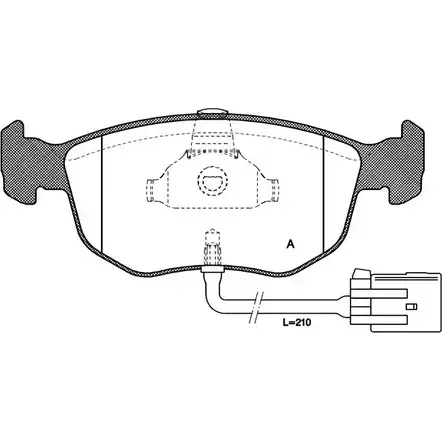 Тормозные колодки, дисковые, комплект OPEN PARTS OZG0O 2158 3 BPA0575.02 2770104