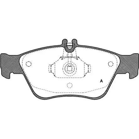Тормозные колодки, дисковые, комплект OPEN PARTS 216 64 BPA0586.00 8AIXGYN 2770114