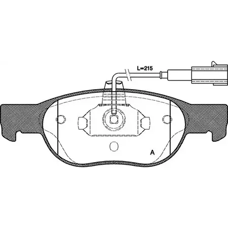 Тормозные колодки, дисковые, комплект OPEN PARTS BPA0588.31 2770123 M2AT8YQ 21 930 изображение 0