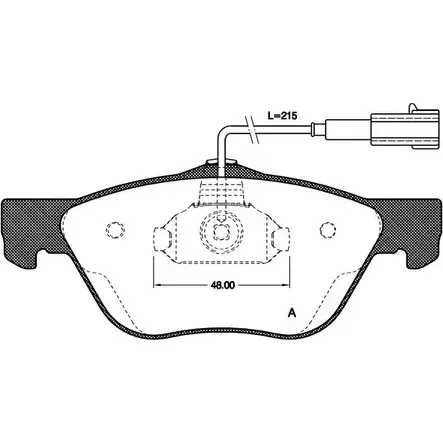 Тормозные колодки, дисковые, комплект OPEN PARTS 4A3C18N BPA0589.21 216 37 2770125 изображение 0