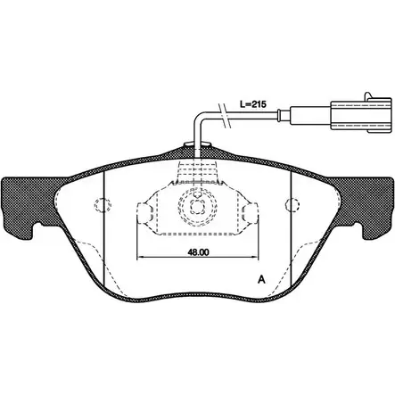 Тормозные колодки, дисковые, комплект OPEN PARTS 23 289 2GMYD3 2770126 BPA0589.22 изображение 0