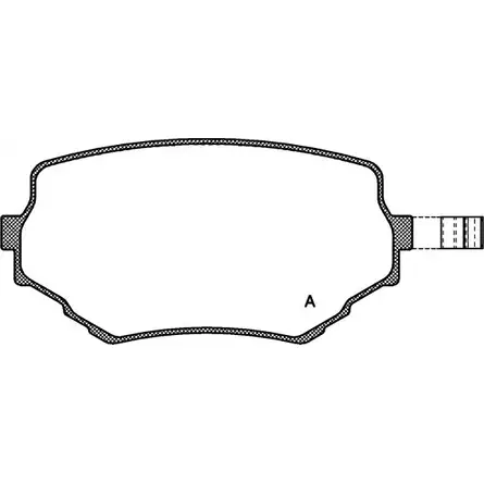 Тормозные колодки, дисковые, комплект OPEN PARTS BPA0594.02 2770140 J2768 2331 4