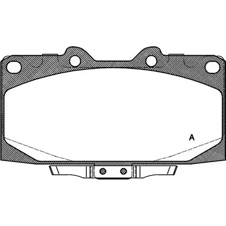 Тормозные колодки, дисковые, комплект OPEN PARTS 2TWE F1L BPA0599.12 NO3DUQ 2770145 изображение 0