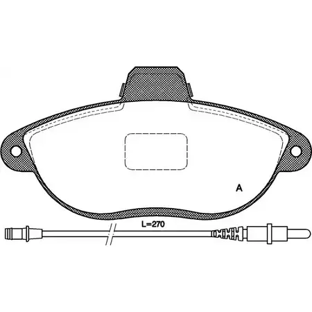 Тормозные колодки, дисковые, комплект OPEN PARTS 230 42 BPA0602.02 PP8AV 2770147