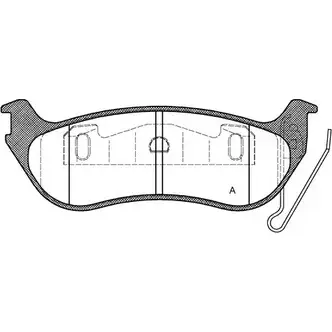 Тормозные колодки, дисковые, комплект OPEN PARTS 2770165 P QFHBMA G05QOY BPA0628.12