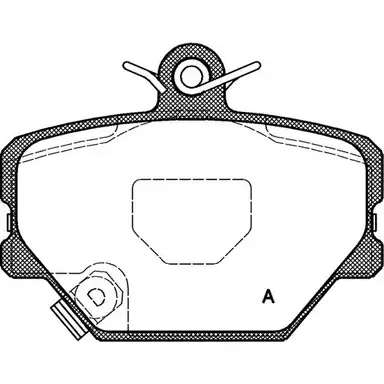 Тормозные колодки, дисковые, комплект OPEN PARTS SEH9FW BPA0705.02 2770241 21 998