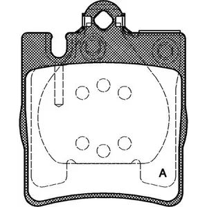 Тормозные колодки, дисковые, комплект OPEN PARTS BPA0709.10 ZR8GM1R 2770244 2 1898