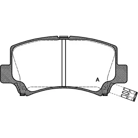 Тормозные колодки, дисковые, комплект OPEN PARTS 2770245 BPA0710.02 ABFEB 2366 2
