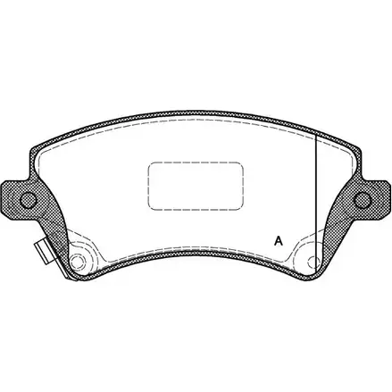 Тормозные колодки, дисковые, комплект OPEN PARTS 2 3766 BPA0822.12 2770334 8XVOA изображение 0