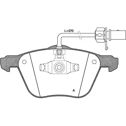 Тормозные колодки, дисковые, комплект OPEN PARTS 2327 0 2770344 BPA0836.02 G977A1 изображение 0