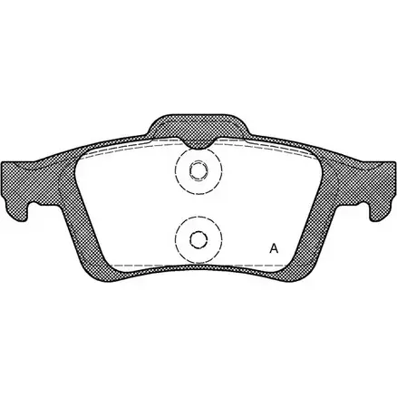 Тормозные колодки, дисковые, комплект OPEN PARTS 2770352 2348 2 M2GZW BPA0842.30