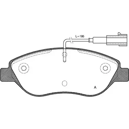 Тормозные колодки, дисковые, комплект OPEN PARTS BPA0860.01 XP4YD 2770383 237 11