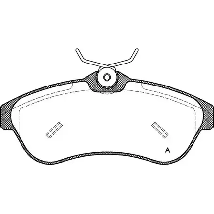 Тормозные колодки, дисковые, комплект OPEN PARTS 2770402 P1QFGJK BPA0880.00 2340 9