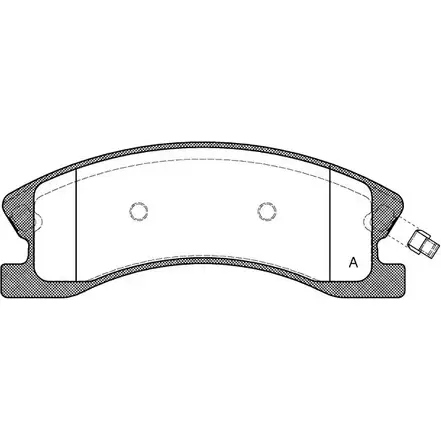 Тормозные колодки, дисковые, комплект OPEN PARTS BPA0973.02 240 83 3OR9QRS 2770439 изображение 0