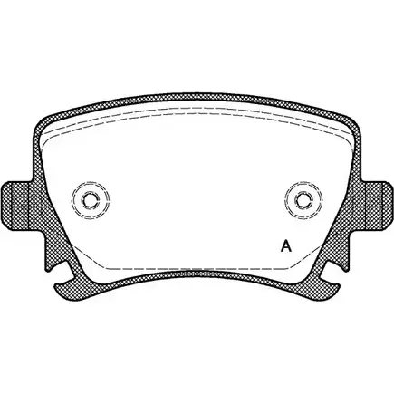Тормозные колодки, дисковые, комплект OPEN PARTS 2391 4 BPA1031.00 2770465 44JST