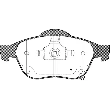 Тормозные колодки, дисковые, комплект OPEN PARTS 239 96 2770488 BPA1054.02 SS3AE63