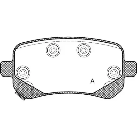 Тормозные колодки, дисковые, комплект OPEN PARTS L1L5EP0 BPA1095.02 2770502 VR2G W6