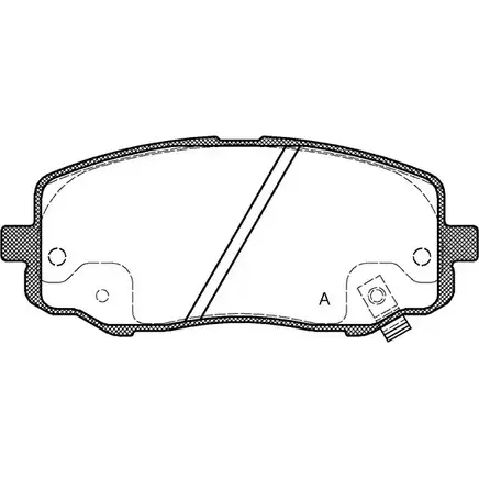 Тормозные колодки, дисковые, комплект OPEN PARTS BPA1133.12 2491 0 24925 2770532 изображение 0