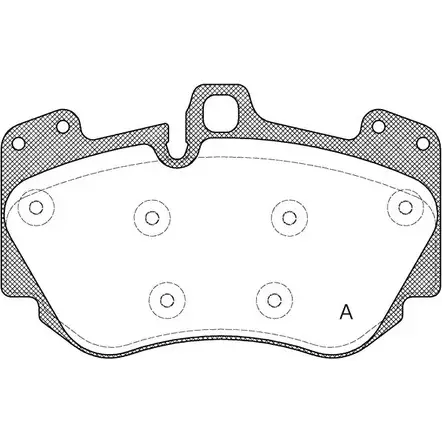 Тормозные колодки, дисковые, комплект OPEN PARTS 2 4129 2770541 6K0CD1 BPA1140.10 изображение 0