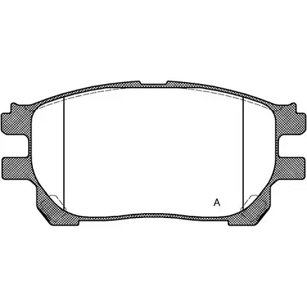 Тормозные колодки, дисковые, комплект OPEN PARTS 2770542 BPA1143.00 A90KS 23 759