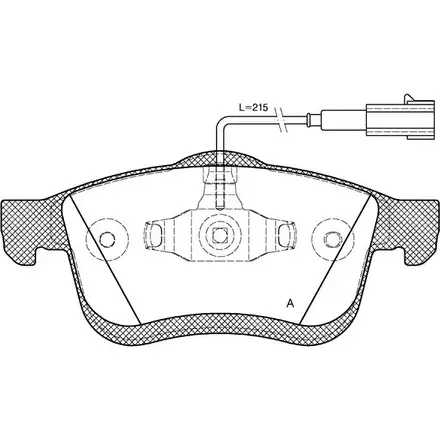 Тормозные колодки, дисковые, комплект OPEN PARTS 2770562 24 727 BPA1183.01 24728