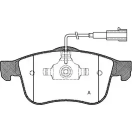 Тормозные колодки, дисковые, комплект OPEN PARTS 243 39 M7E4NHF 2770563 BPA1183.02