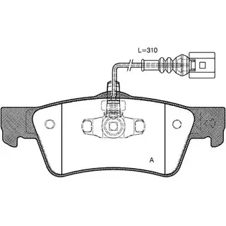 Тормозные колодки, дисковые, комплект OPEN PARTS 243 67 BPA1187.01 2770567 24368