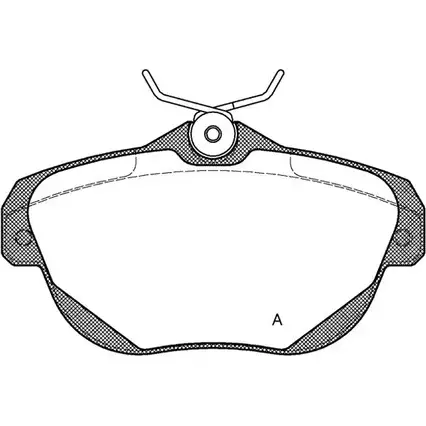 Тормозные колодки, дисковые, комплект OPEN PARTS 24 462 7K26C 2770583 BPA1203.00