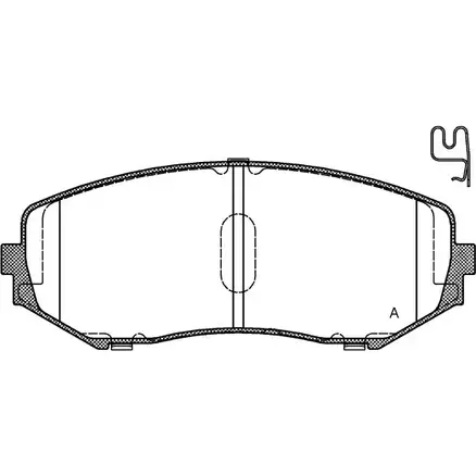 Тормозные колодки, дисковые, комплект OPEN PARTS UVYWI 2 4346 2770596 BPA1225.02