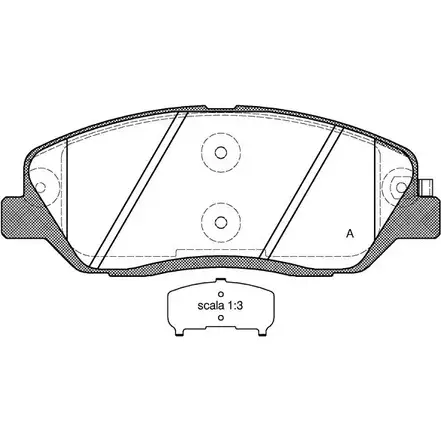 Тормозные колодки, дисковые, комплект OPEN PARTS 24352 BPA1226.02 2770597 243 51