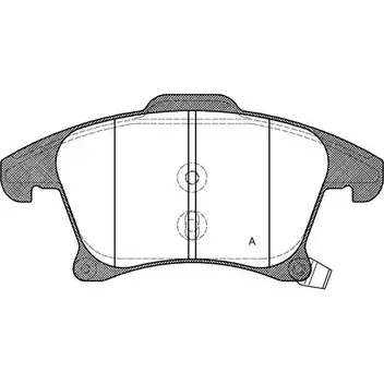 Тормозные колодки, дисковые, комплект OPEN PARTS 2559 1 BPA1249.22 2770622 25592