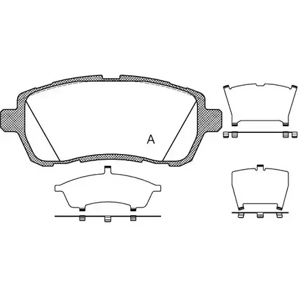 Тормозные колодки, дисковые, комплект OPEN PARTS 2770646 24284 BPA1281.10 2 4283