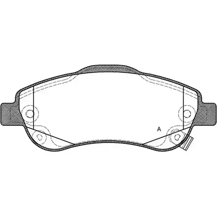 Тормозные колодки, дисковые, комплект OPEN PARTS 2770651 BPA1289.02 Q1L OMU 6VLUNP