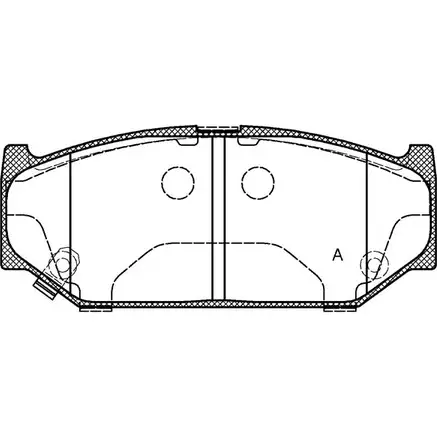Тормозные колодки, дисковые, комплект OPEN PARTS 2770707 53A8PKZ 4P 0L4 BPA1381.11