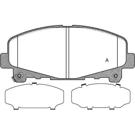 Тормозные колодки, дисковые, комплект OPEN PARTS 2770717 BPA1390.02 247 66 24785