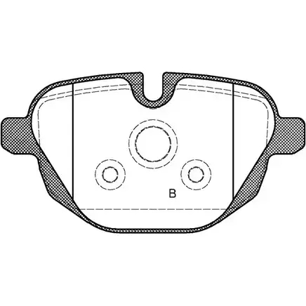 Тормозные колодки, дисковые, комплект OPEN PARTS 24562 2770741 BPA1421.00 24 561 изображение 0