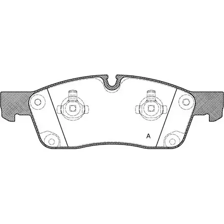 Тормозные колодки, дисковые, комплект OPEN PARTS 2770746 BPA1430.10 2 5500 UK8CP