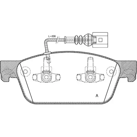 Тормозные колодки, дисковые, комплект OPEN PARTS 24624 2 4623 2770754 BPA1440.01 изображение 0