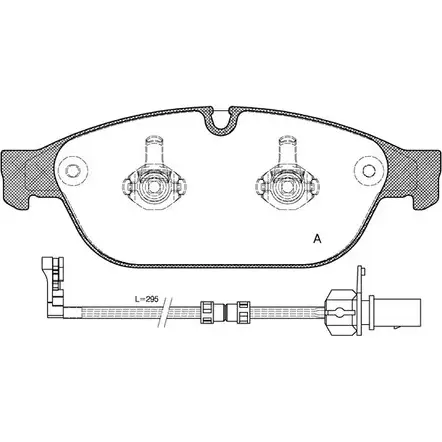 Тормозные колодки, дисковые, комплект OPEN PARTS 2770755 25159 BPA1441.02 251 58 изображение 0