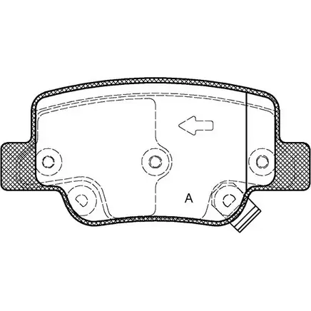 Тормозные колодки, дисковые, комплект OPEN PARTS BPA1452.02 2770767 2492 6 24927 изображение 0