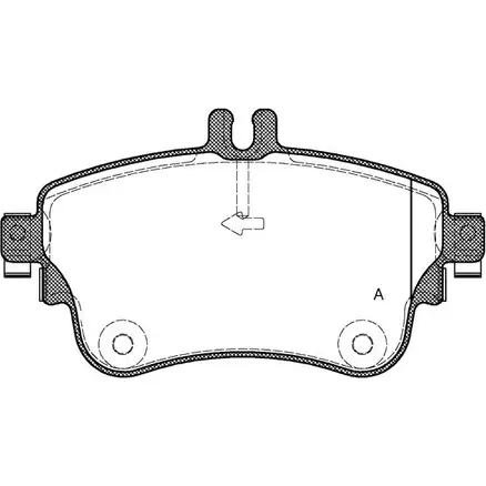 Тормозные колодки, дисковые, комплект OPEN PARTS 2770785 VQYDQBC 2532 6 BPA1487.08 изображение 0