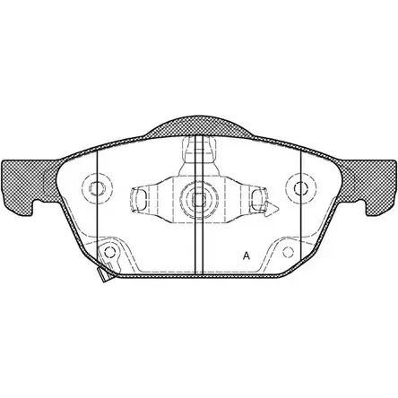 Тормозные колодки, дисковые, комплект OPEN PARTS 25805 2580 4 BPA1552.02 2770823 изображение 0