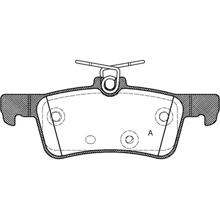 Тормозные колодки, дисковые, комплект OPEN PARTS 25969 2770830 BPA1563.10 2 5968 изображение 0